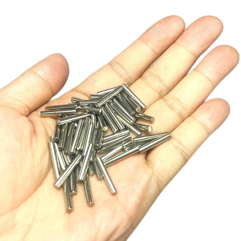 ZDingTech 60pcs 3mm x 18mm Dowel Pins,3mm Metal Dowel pins M3 3mm Shelf Pegs,Support Shelves,3mm x 18mm Metal Rod.304 Stainless Steel Wood Bunk Bed pegs - Image 5